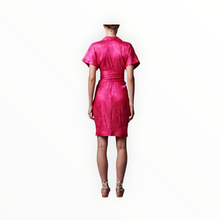 Le Superbe Mini Miko Dress - Fuchsia Jacquard