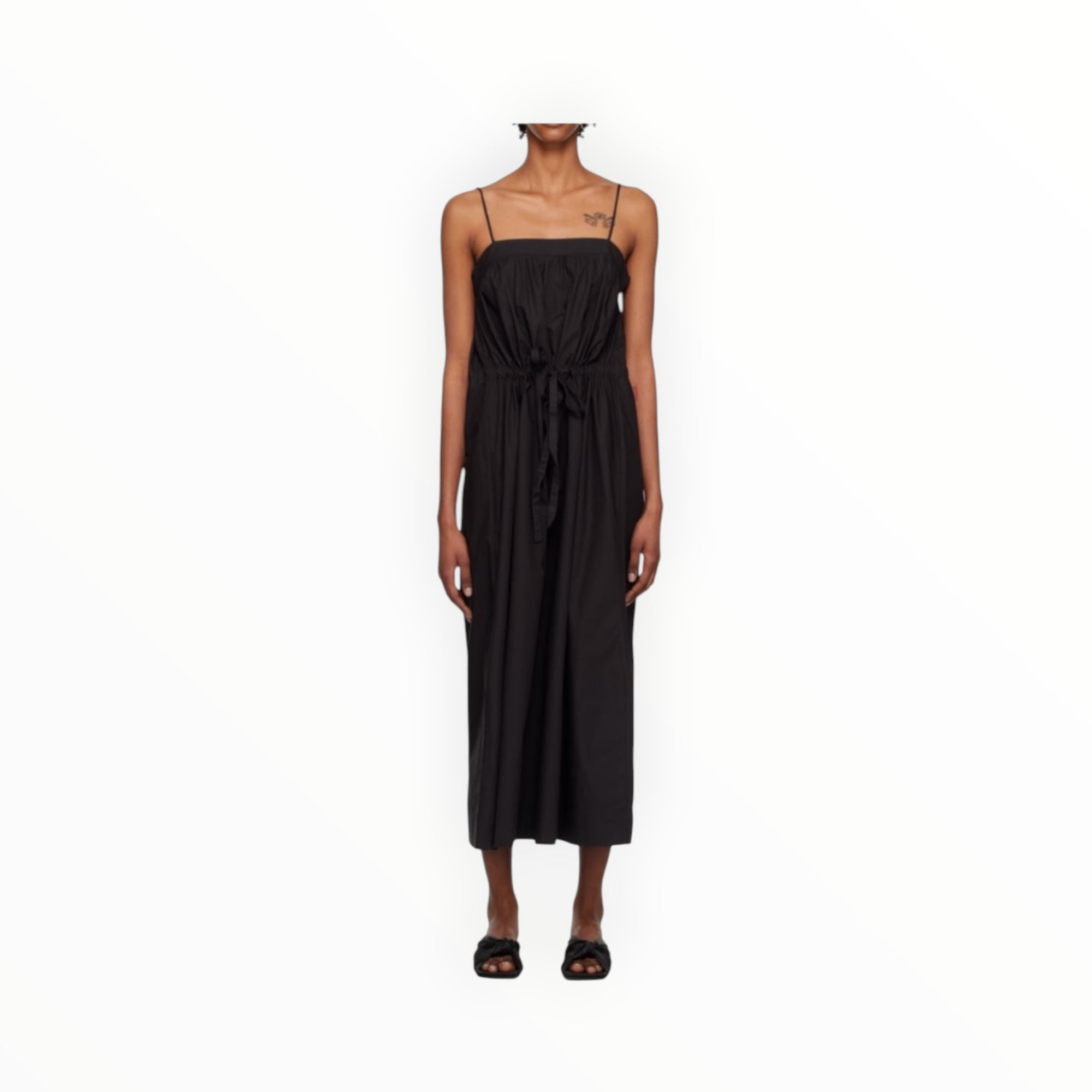 GANNI Strap Dress - Black