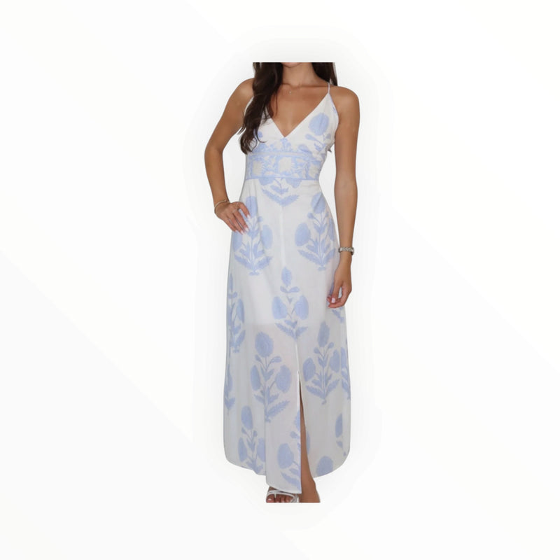 NIBI MTK Isabella Dress - Buta Blue