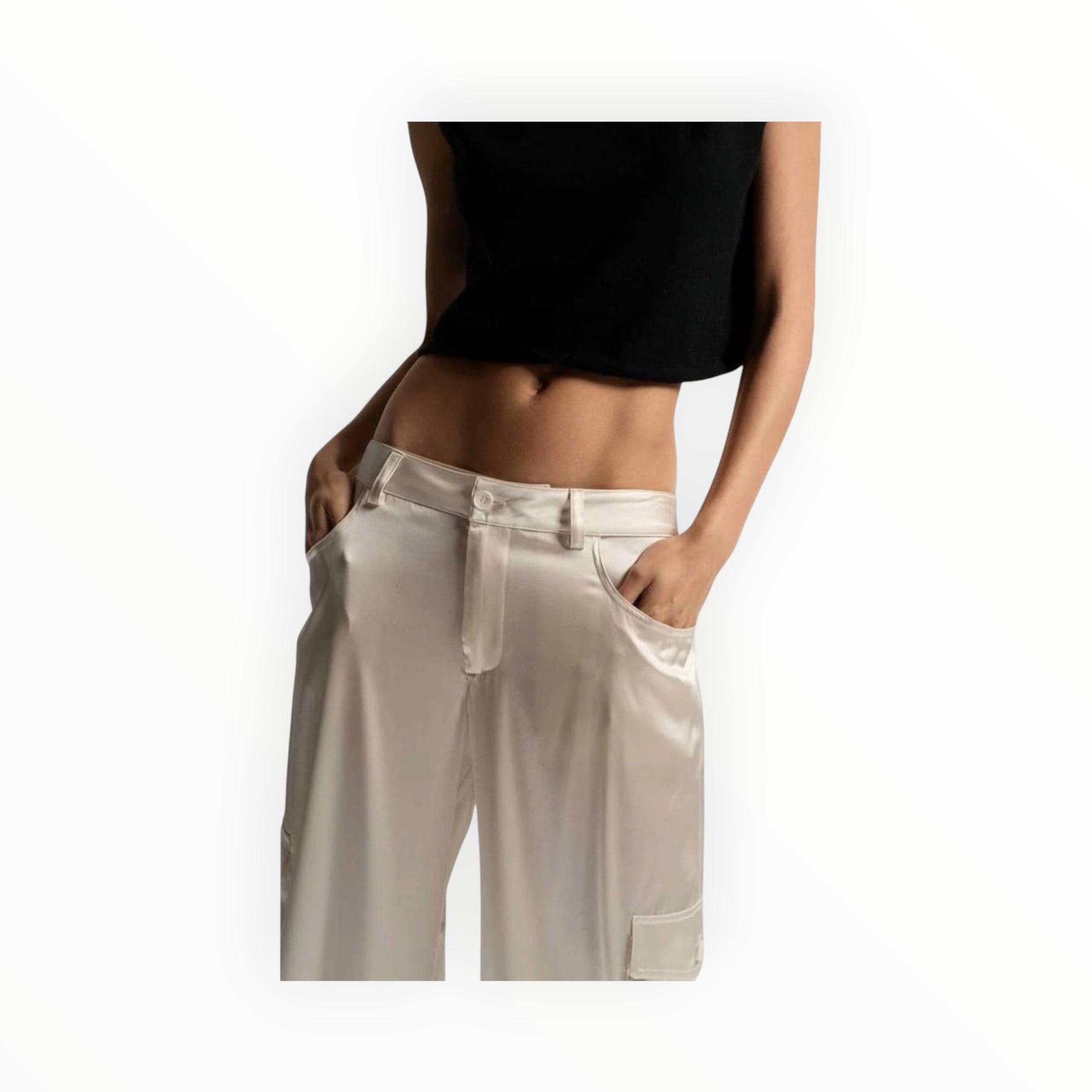SABLYN Ronan Wide Leg Cargo Pant - Gardenia