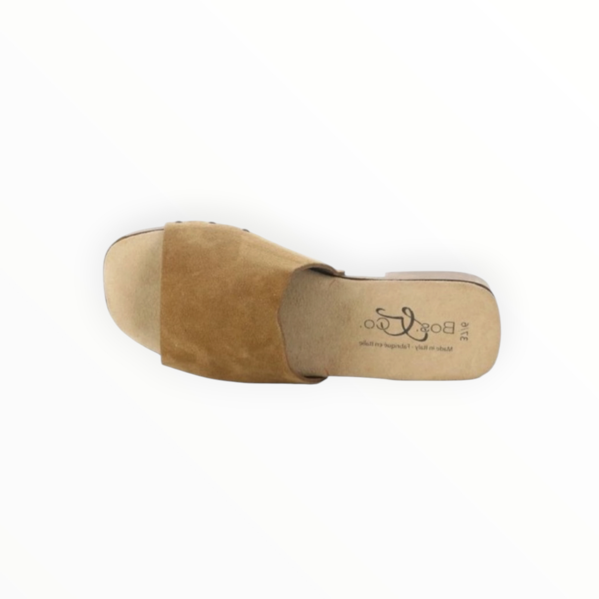 Bos & Co Marley Platform Slide - Cognac
