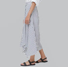 Closed Asymmetrical Striped Skirt