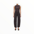 DL1961 Miro Barrel High Rise 28" Pants - Brown/Blue Stripe