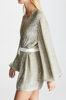 Retrofête Gabrielle Sequined Dress - Champagne