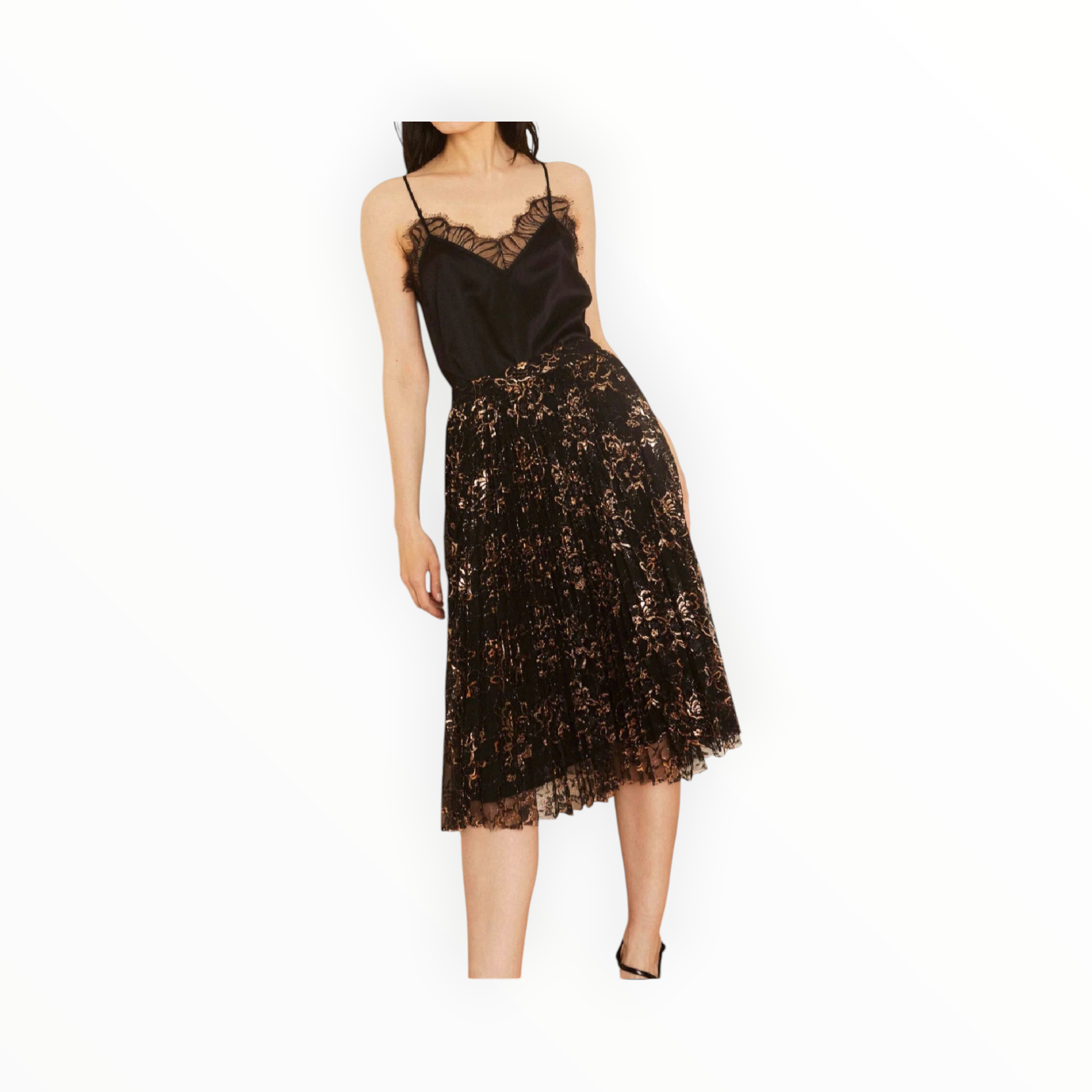 Caballero Gold Dust Lace Mia Skirt