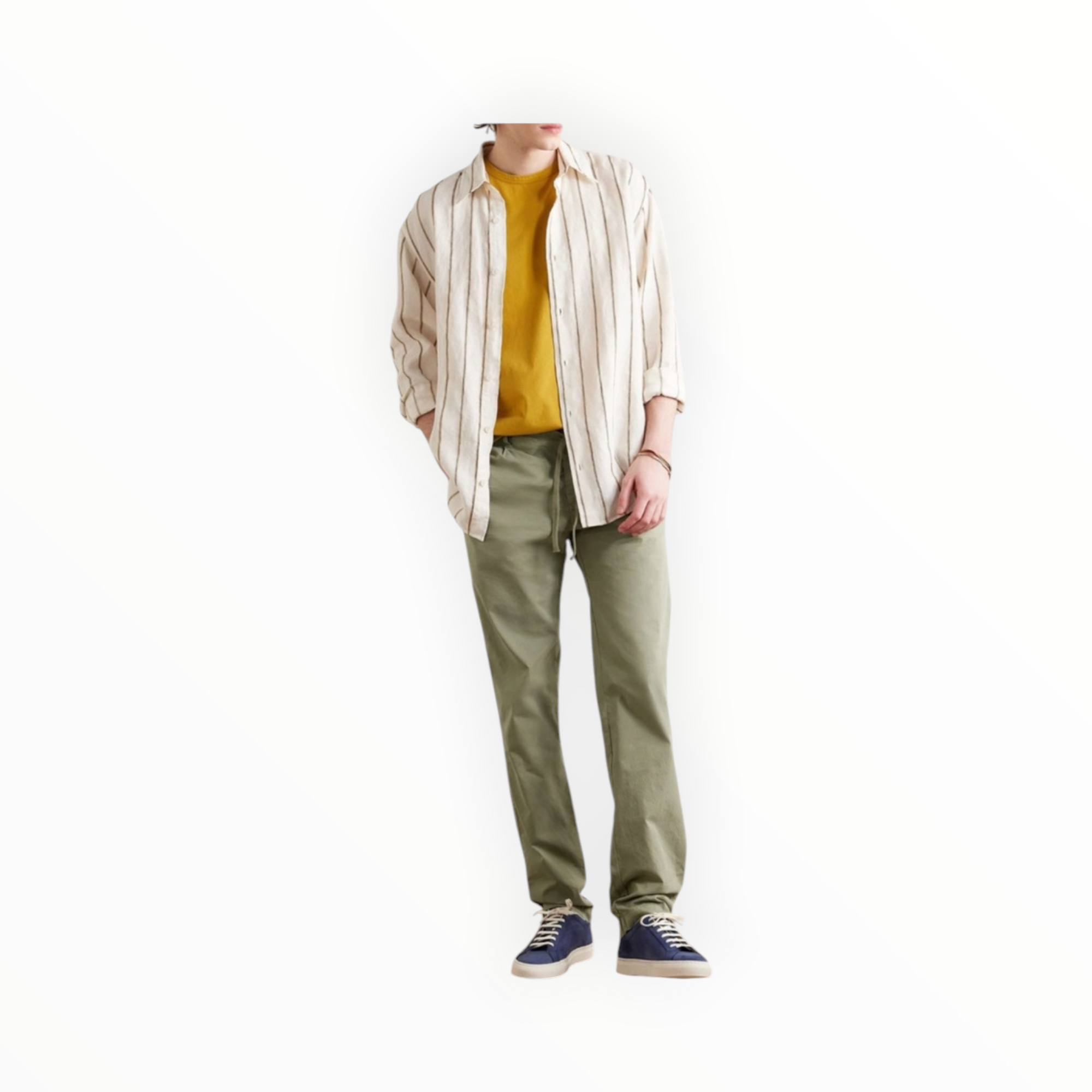 Hartford Tanker Drawstring Trousers - Army Green