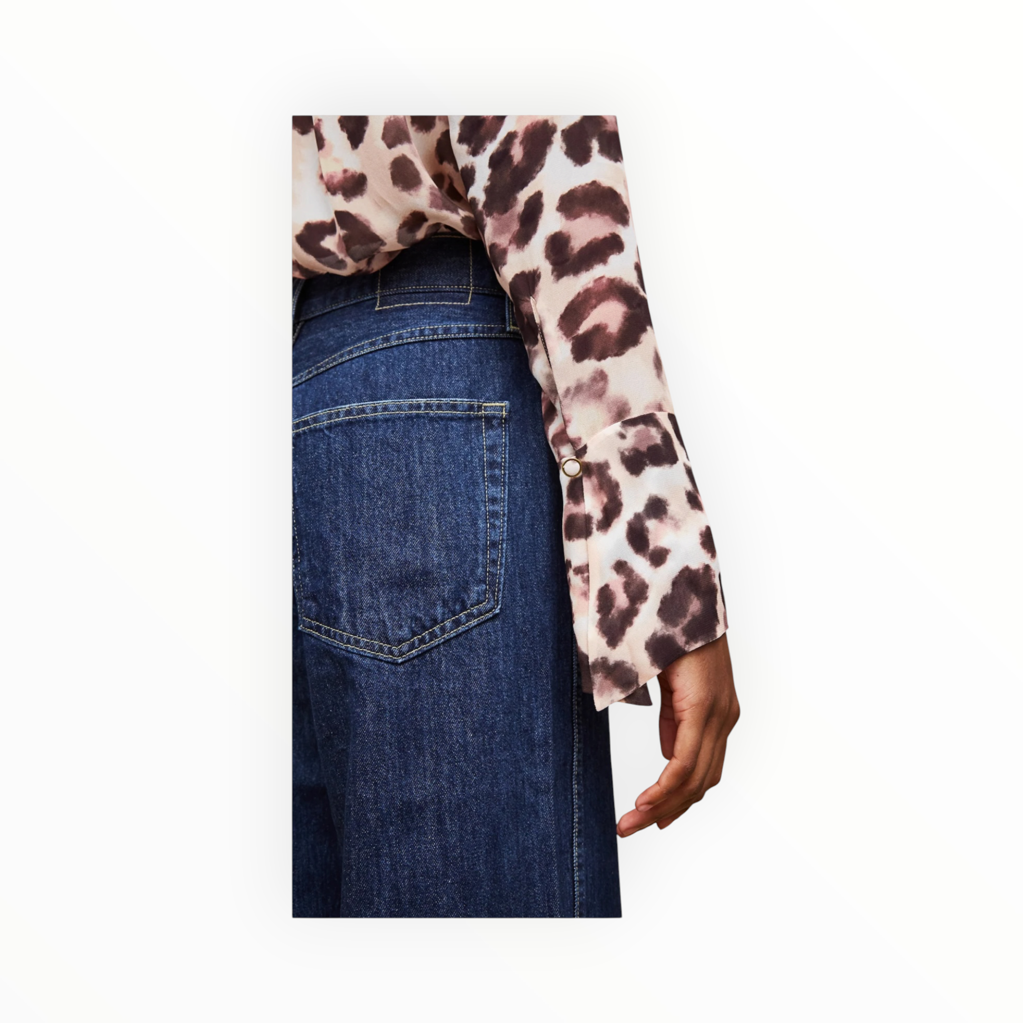 Cara Cara Sundance Top - Abstract Cheetah Ivory