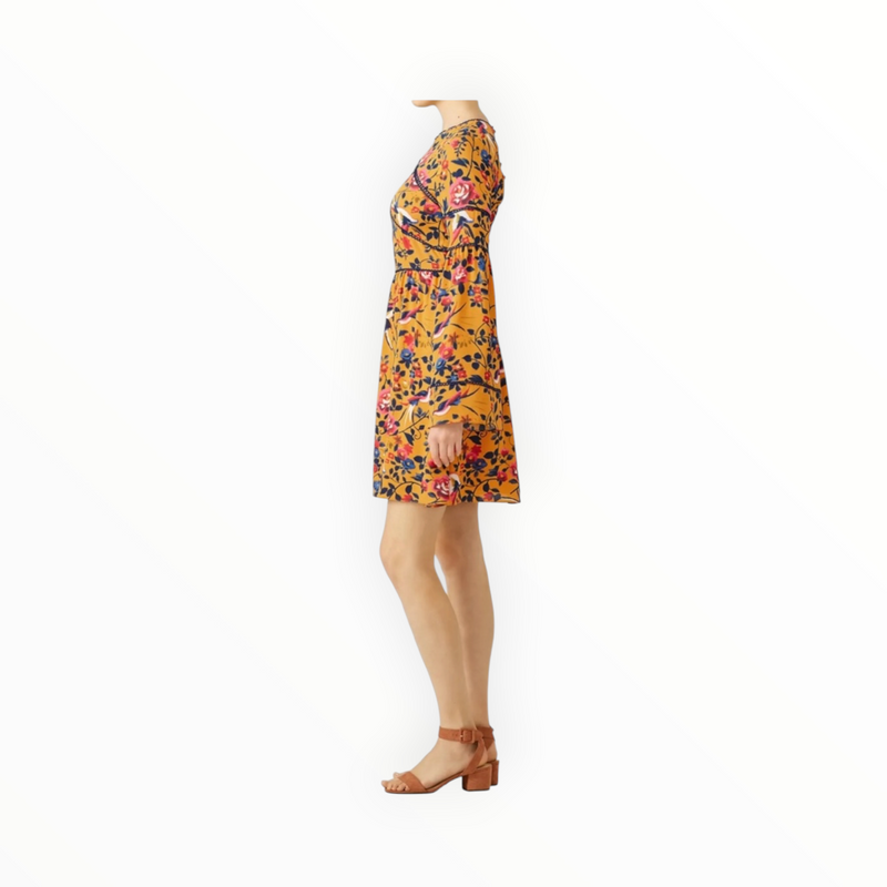 Tanya Taylor Kimono Mini Dress - Marigold