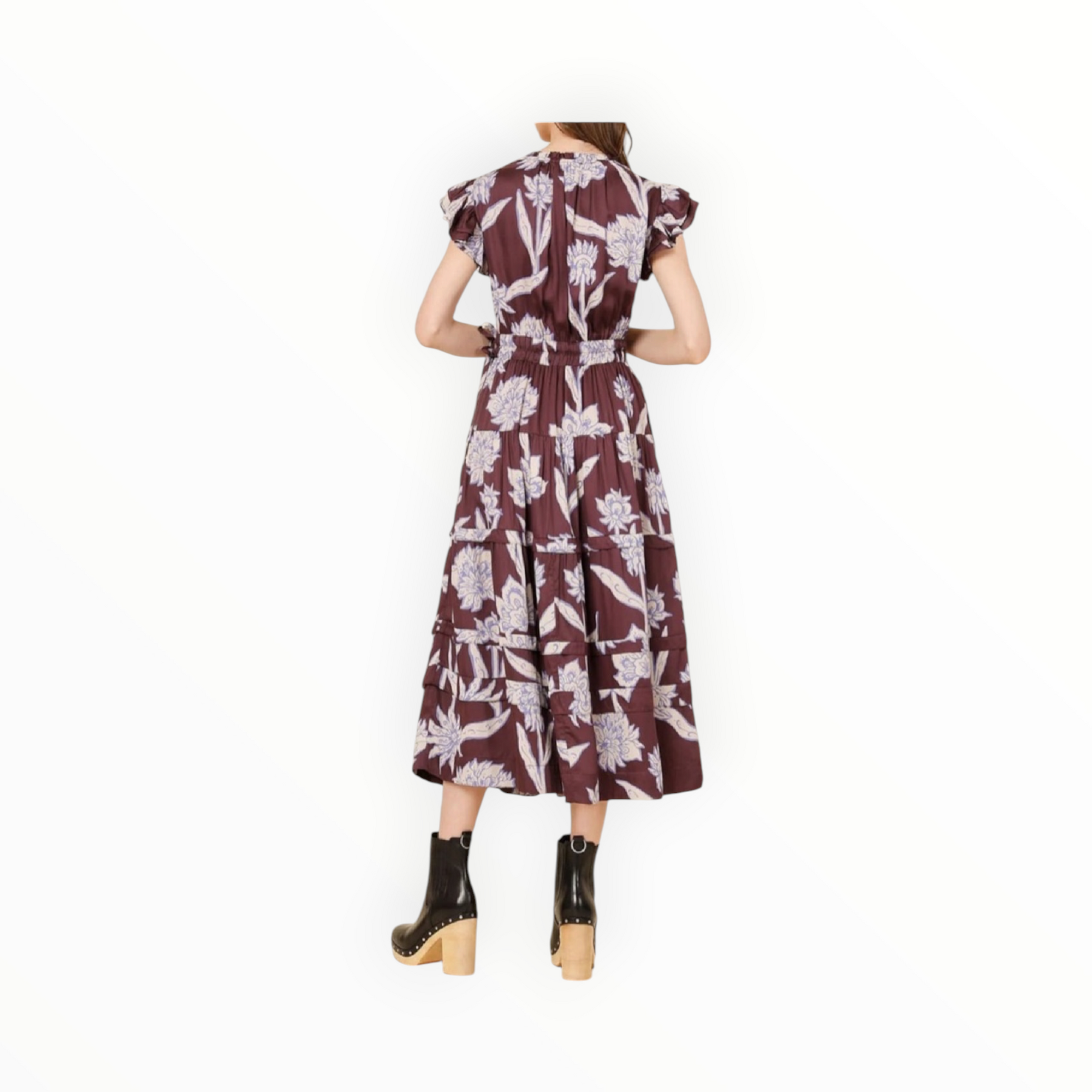 Omika Harlow Midi Dress - Maira Bordeux