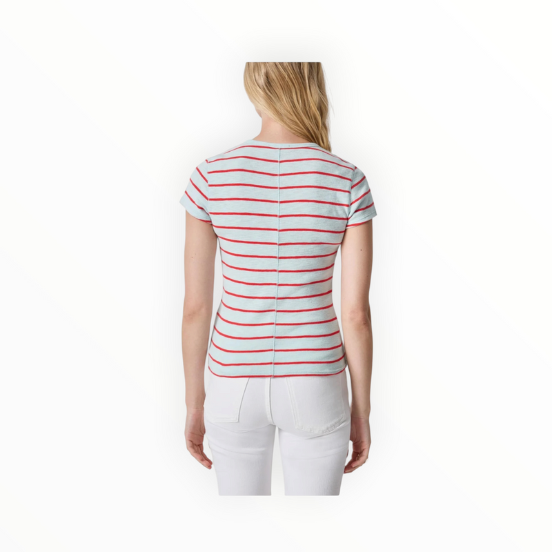 LILLA|P Striped Short Sleeve  - Seabreeze Stripe