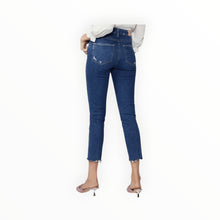 Paige Sarah Slim Crop - Radio Star Distressed Fly Hem