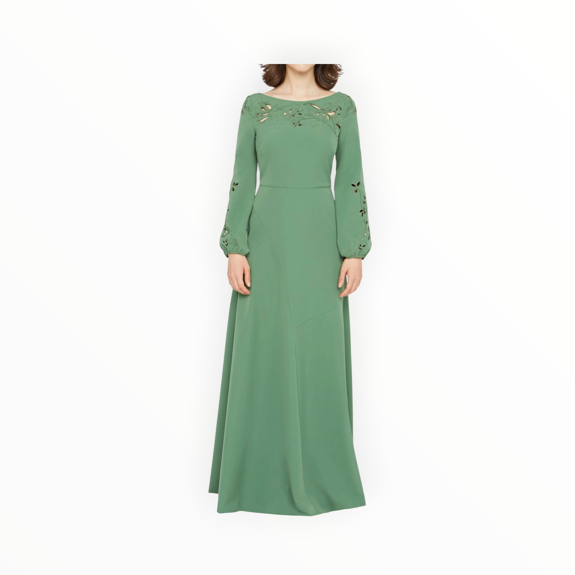 Kay Unger Valentina Embellished Dress - Spearmint