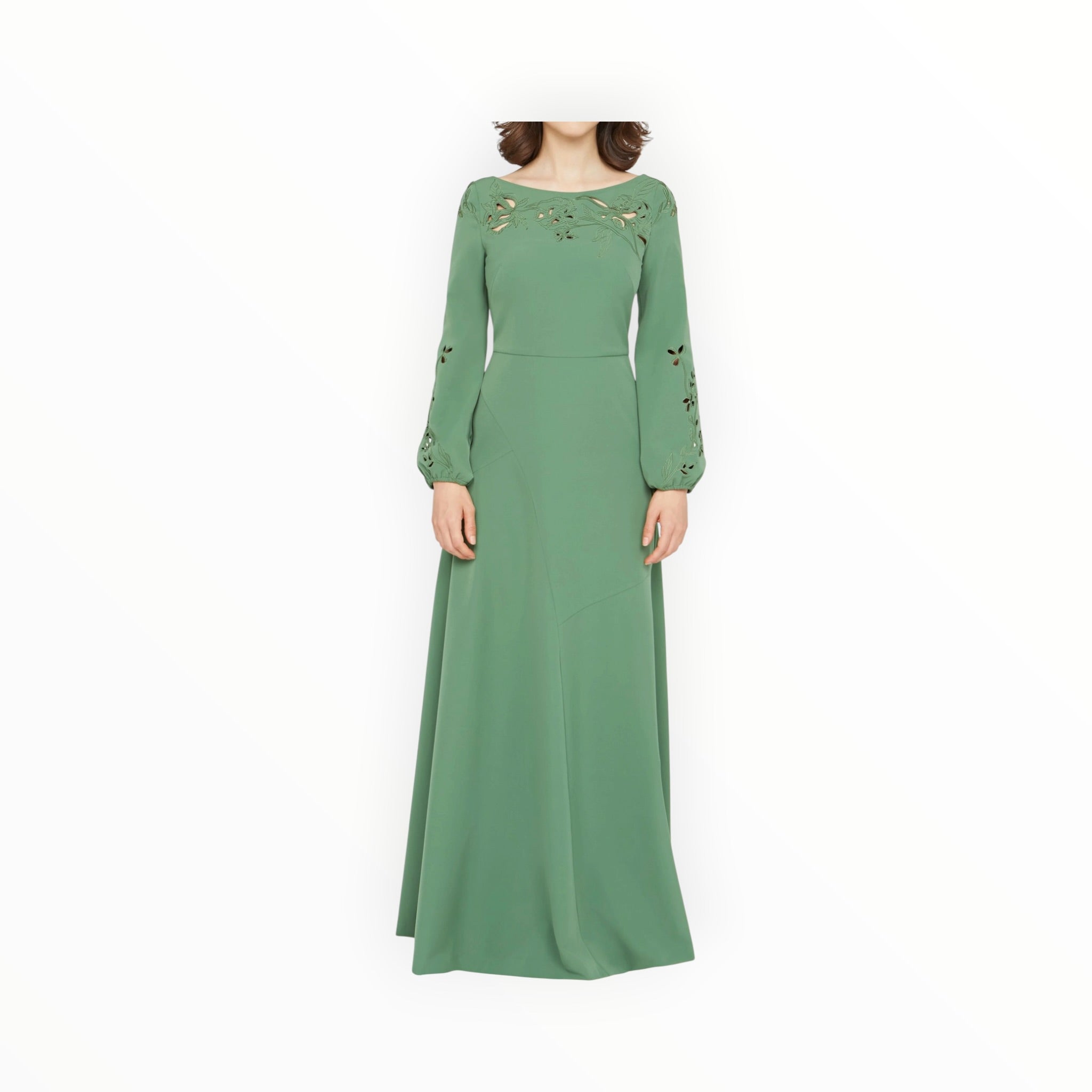 Kay Unger Valentina Embellished Dress - Spearmint