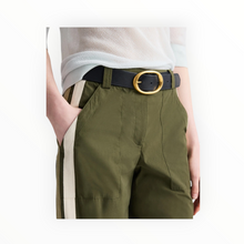 TWP Isabelle Pant In Vintage Washed Poplin - Military