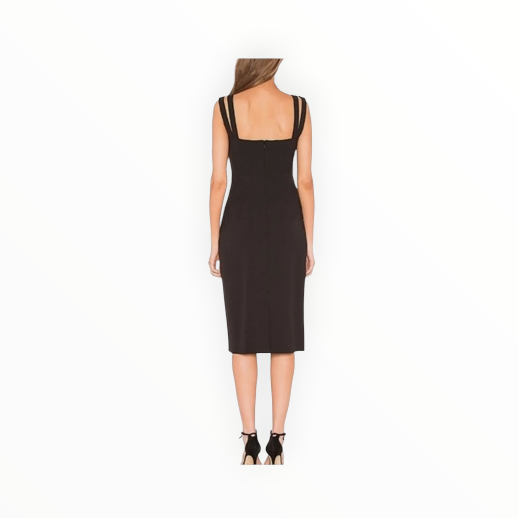Theory Perfect Sheath Dress - Black Perform Tech