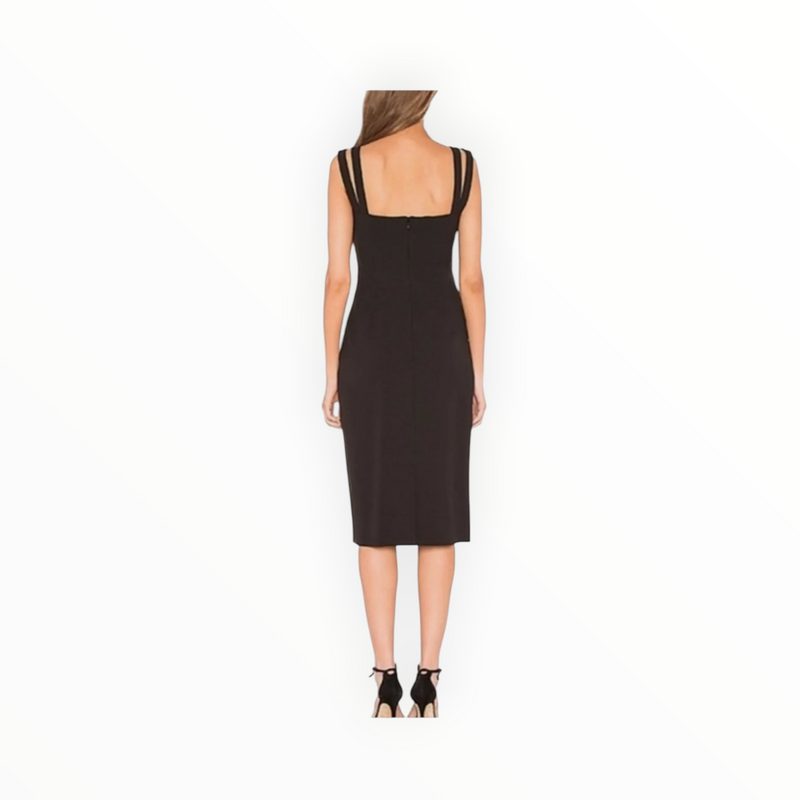 Theory Perfect Sheath Dress - Black Perform Tech