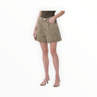 AGOLDE Rhoda Pleated A-Line Short - Cholla