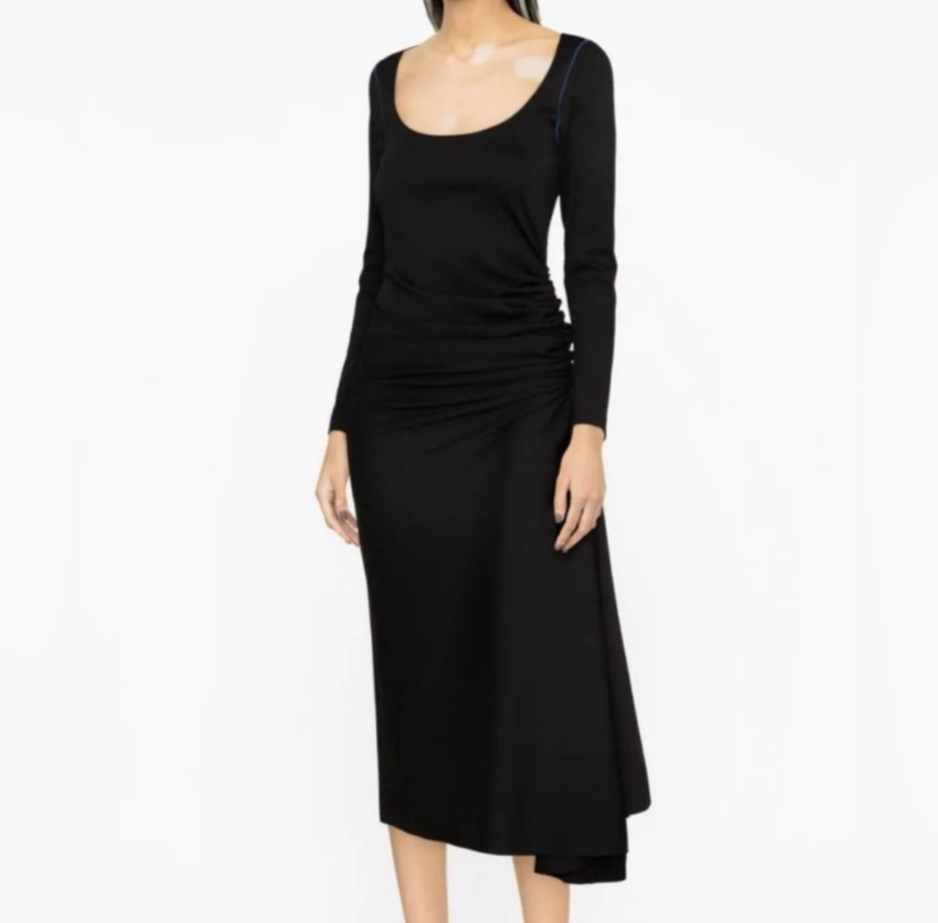 Marni Long Sleeve Midi Dress - Black