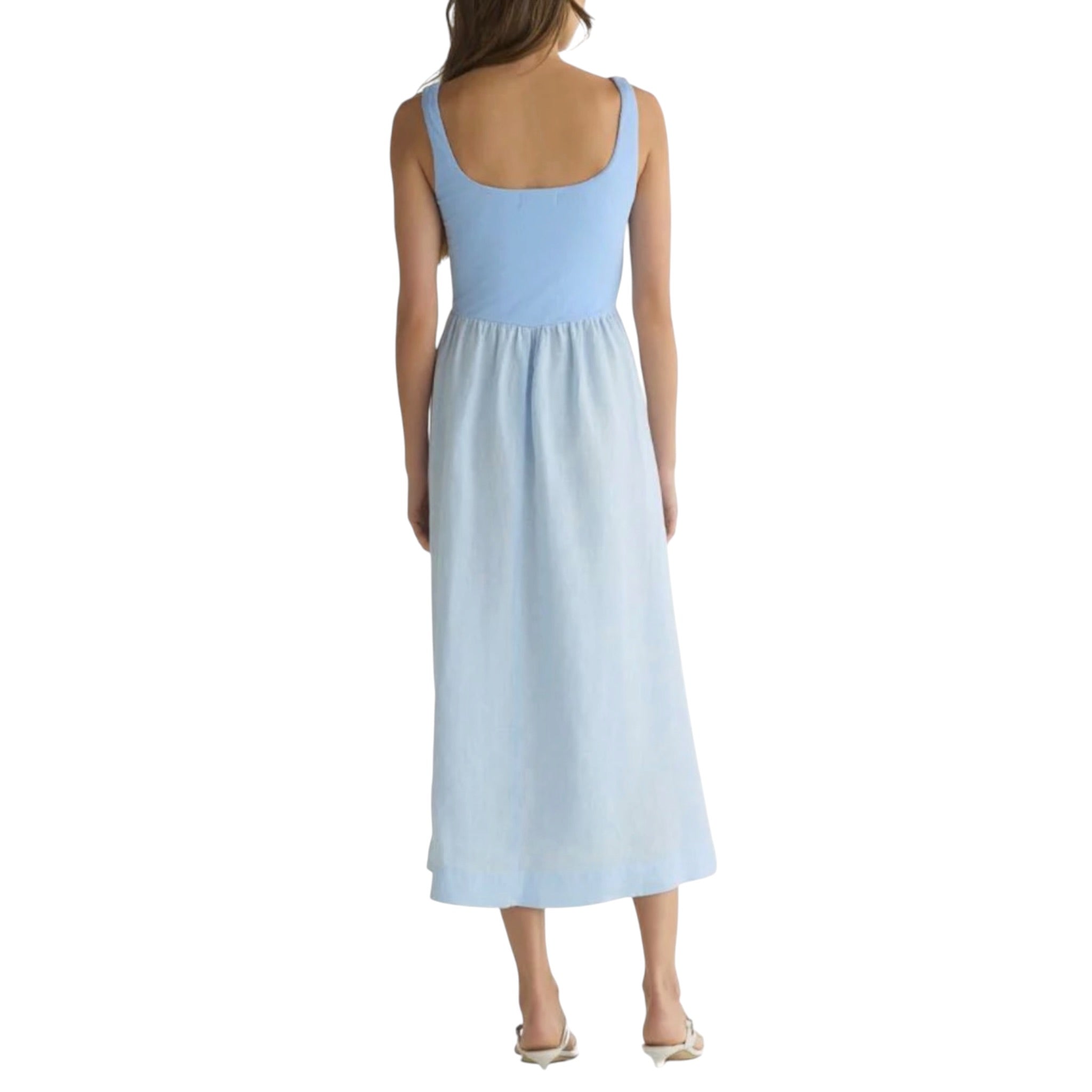 Bella Dahl Knit Combo Dress - Periwinkle