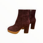 Lola Cruz Platform Ankle Boot - Burgundy