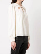 Jonathan Simkhai Louie Crinkle Top - Ivory