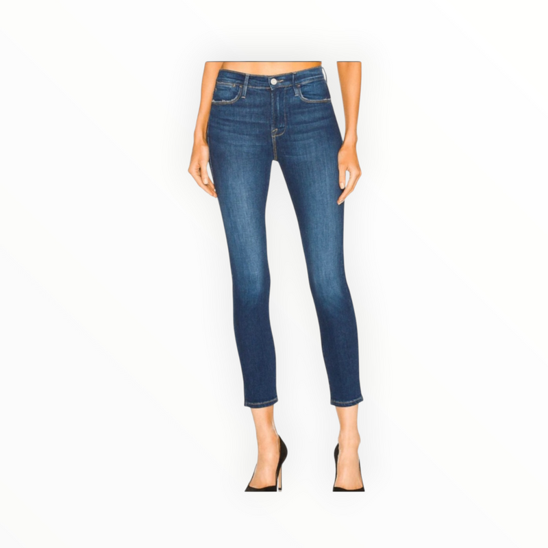 Frame Denim Le High Skinny Crop - Terre