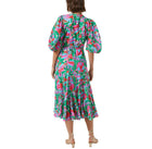 RHODE Fiona Wrap Dress - White Fleur Tropicale