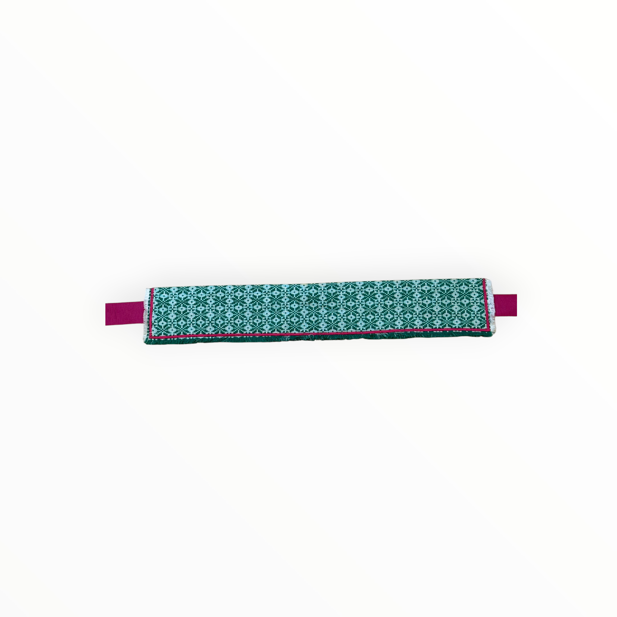 Ninaleuca Woven Tie Belt - Green/White/Pink