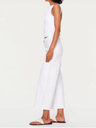 DL1961 Hepburn Wide Leg Mid Rise Ankle Jeans - White