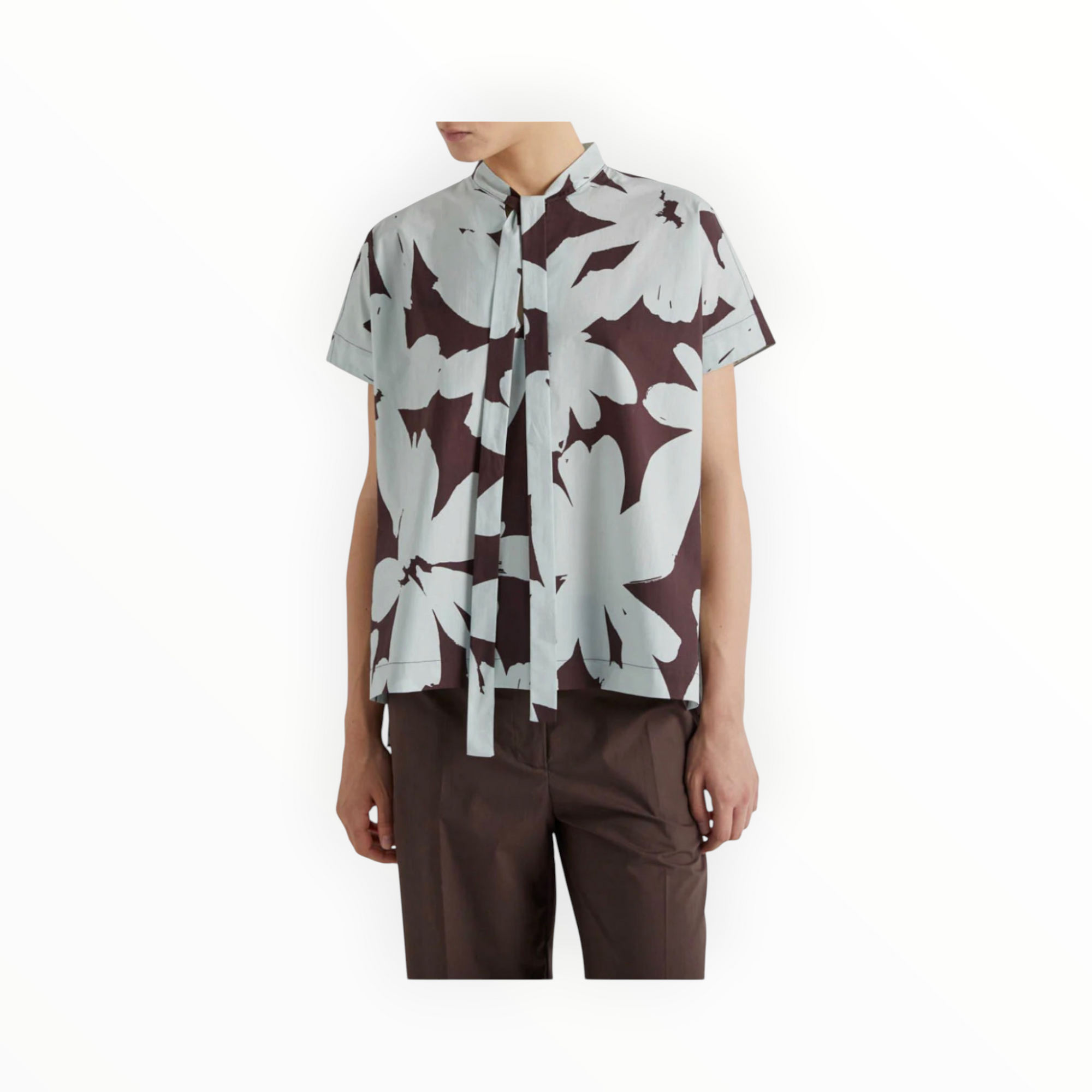 MEIMEIJ Floral Cotton Blouse