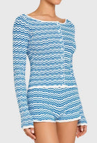 Amanda Uprichard Breezy Cardigan- Blue/White Stripe