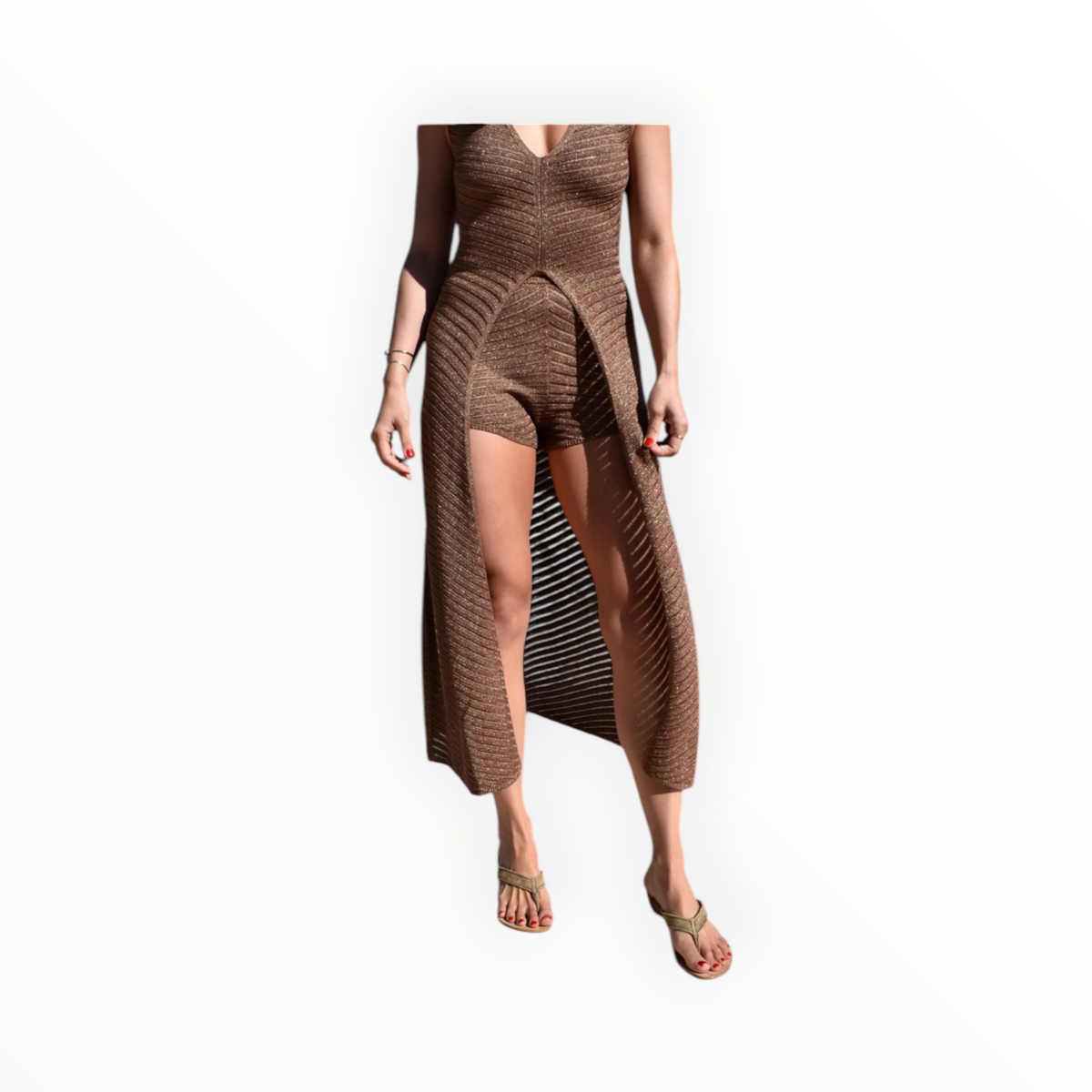 C o R N E T T I Gallipoli Wedge - Tobacco