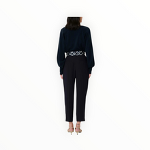 Tara Jarmon Paga Belted Pants - Midnight Blue
