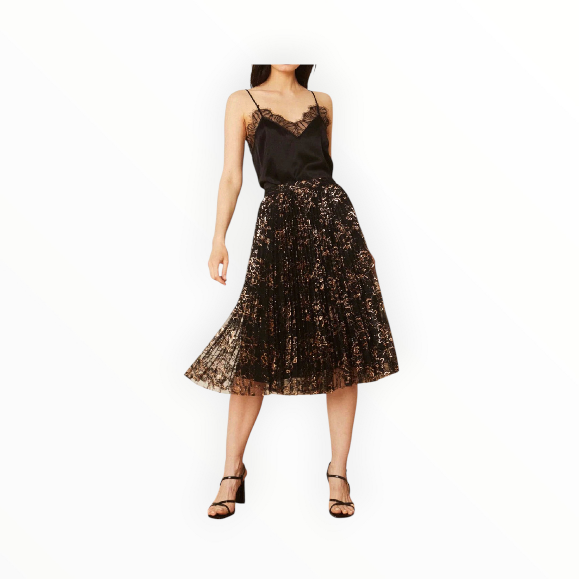 Caballero Gold Dust Lace Mia Skirt