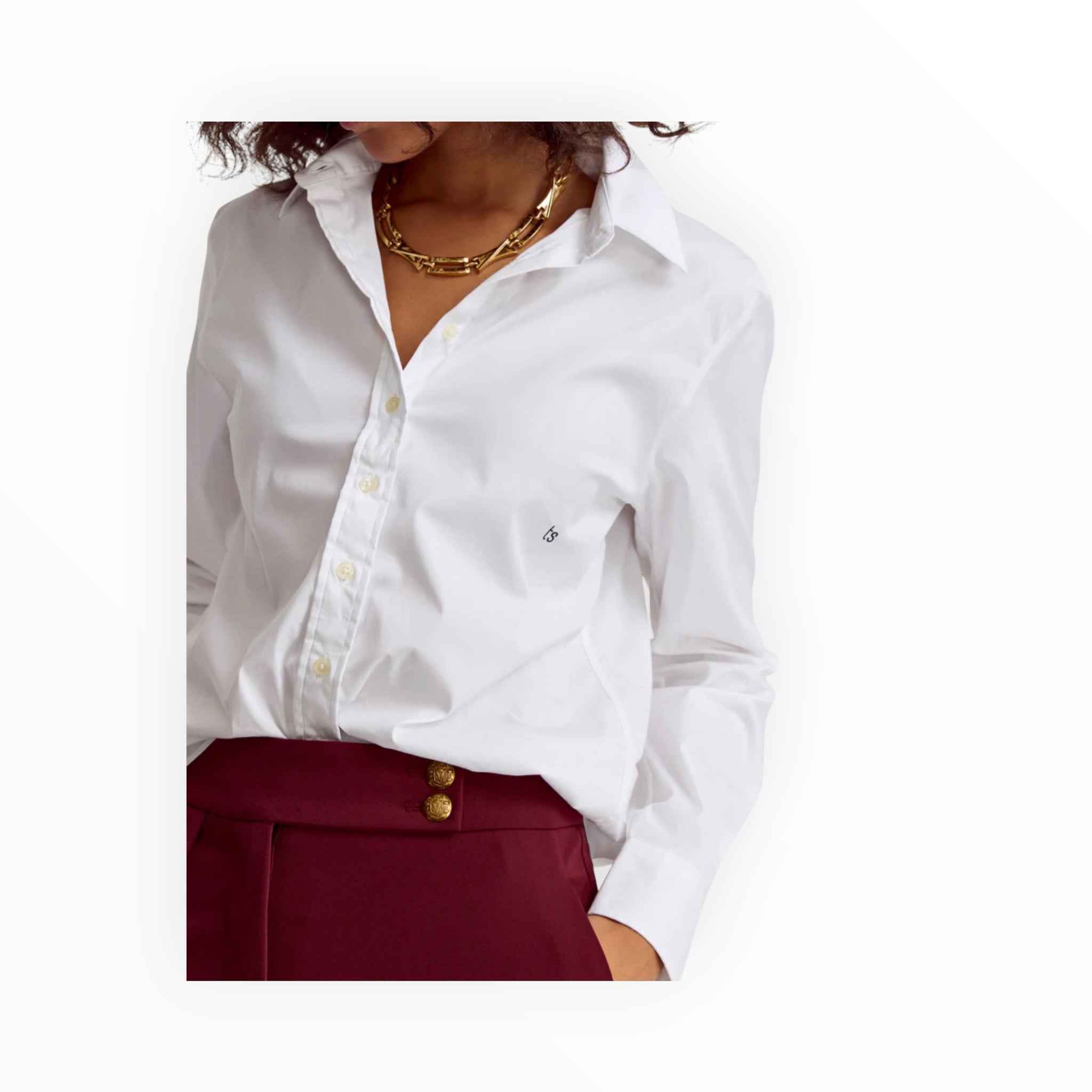 The Shirt by Rochelle Behrens The Boyfriend Shirt - White