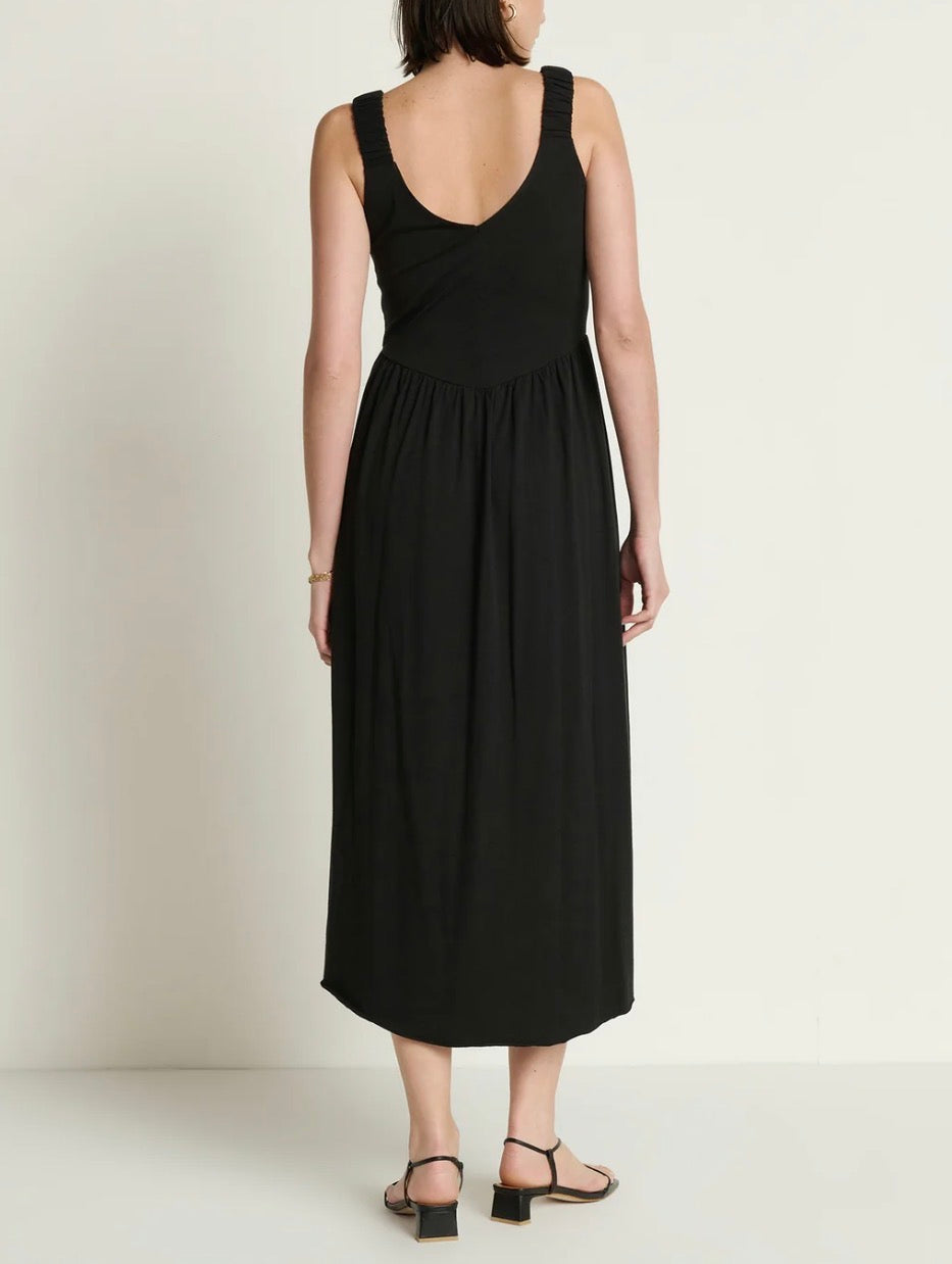 Nation Ltd Celine Midi Dress - Jet Black