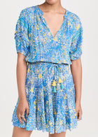 Poupette St. Barth Bona Mini Dress - Blue Corolle