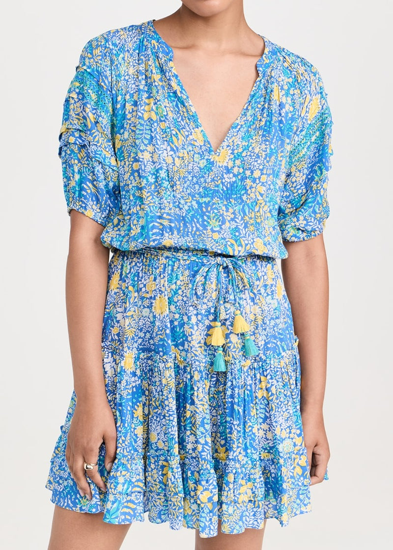 Poupette St. Barth Bona Mini Dress - Blue Corolle