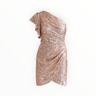 Shoshanna Dahlia Sequin One-Shoulder Dress