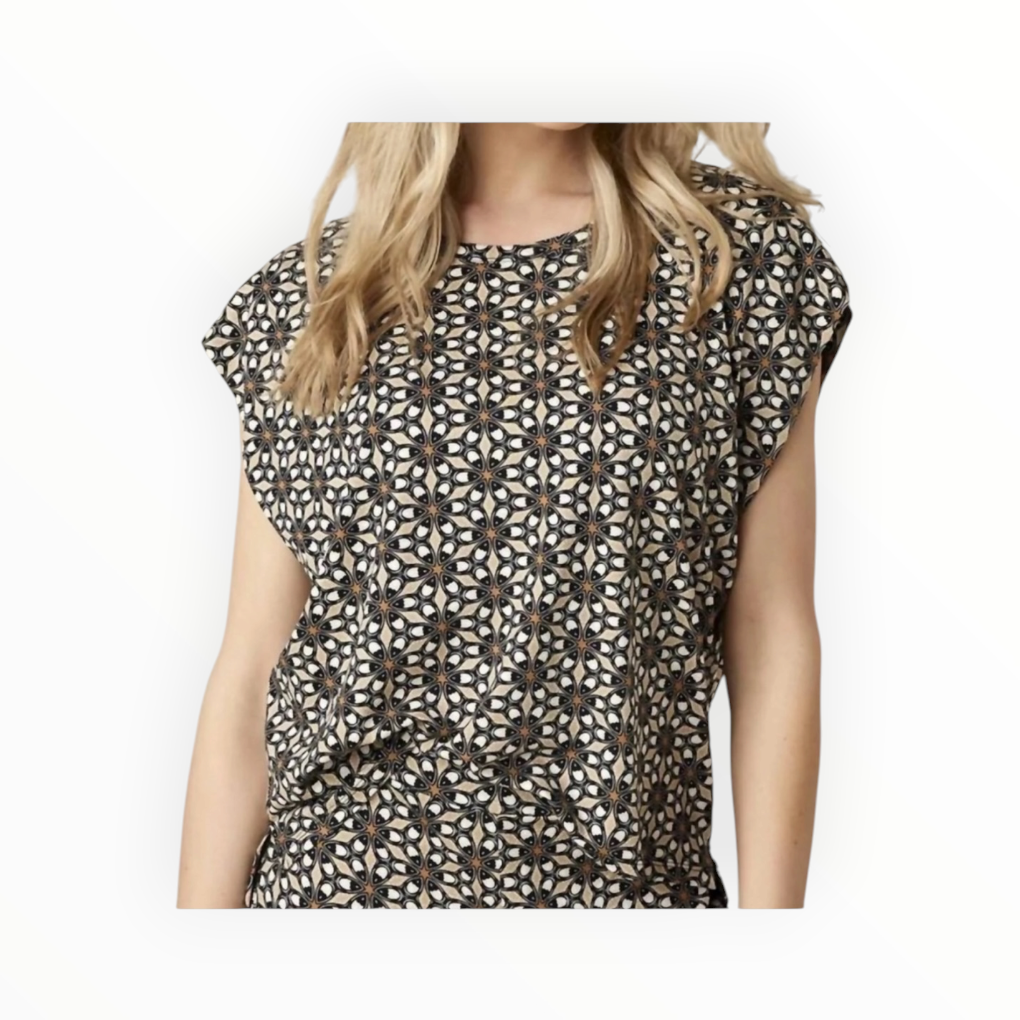 Summum Flowy Balinese Print Top