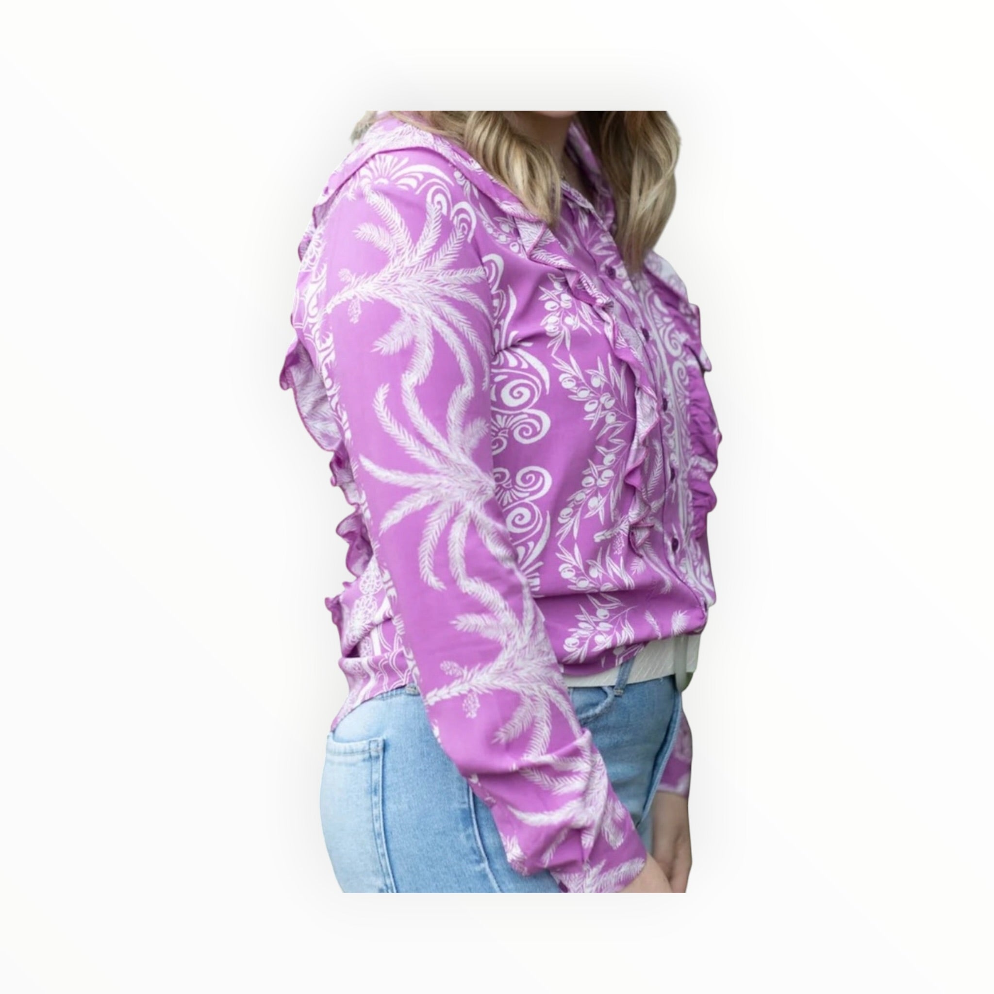 The Shirt by Rochelle Kimberly Blouse - Violet