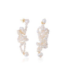 Pearl Octopuss.y White Lotus Pearl Earrings