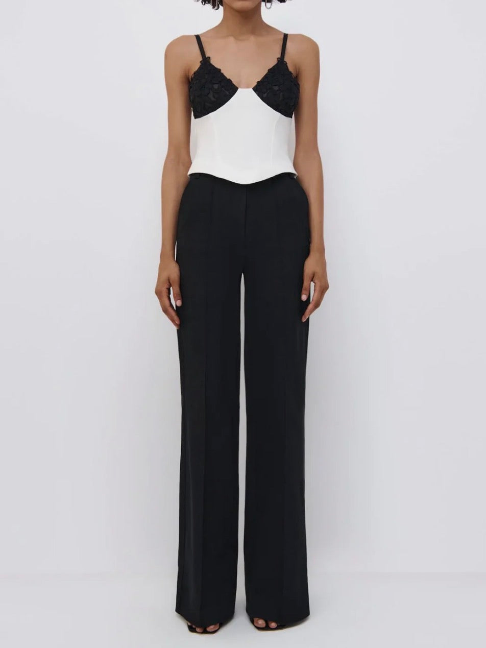 Jonathan Simkhai Kassandra Bootcut Pant - Black