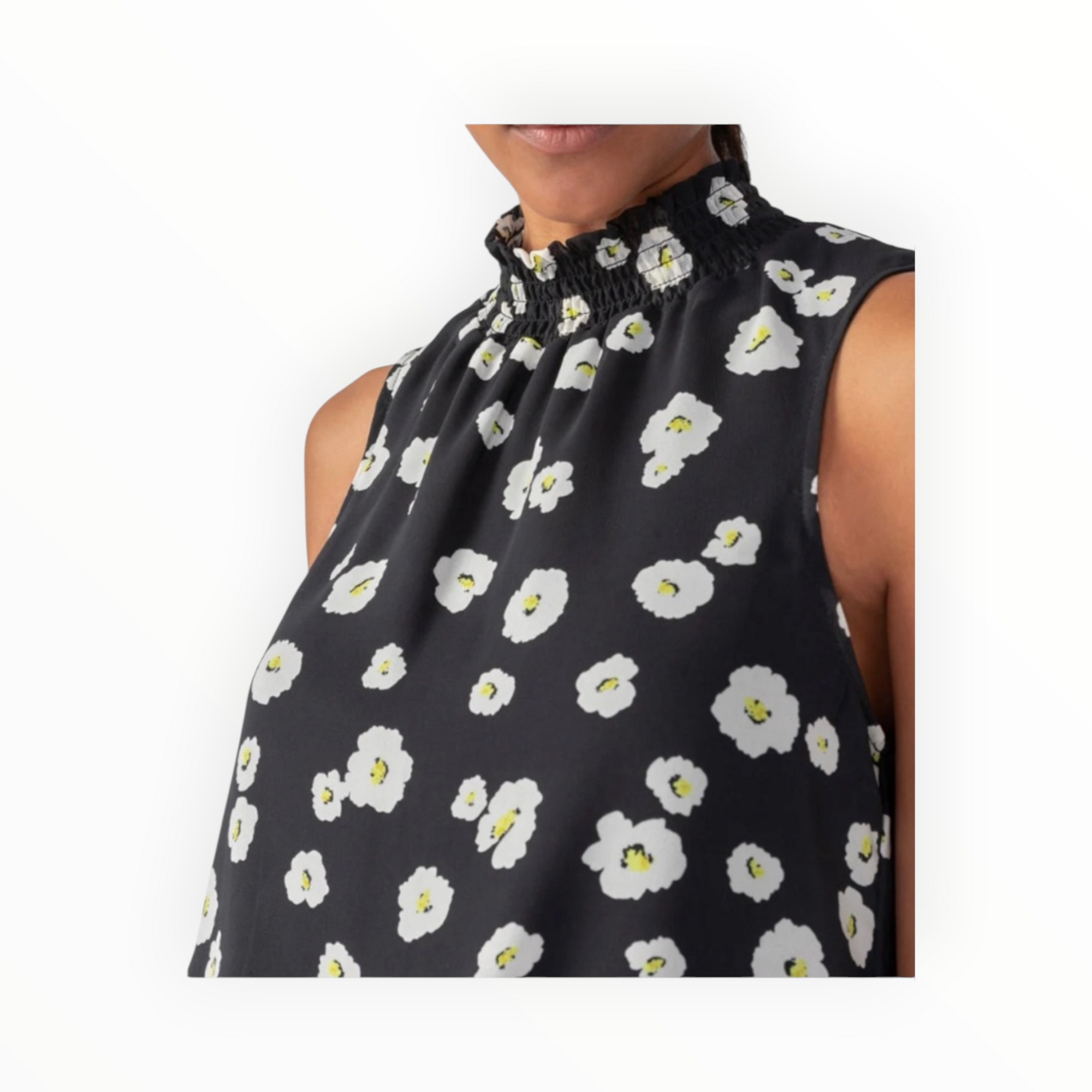 Sanctuary Smocked Neck Popover - Flower Illusion
