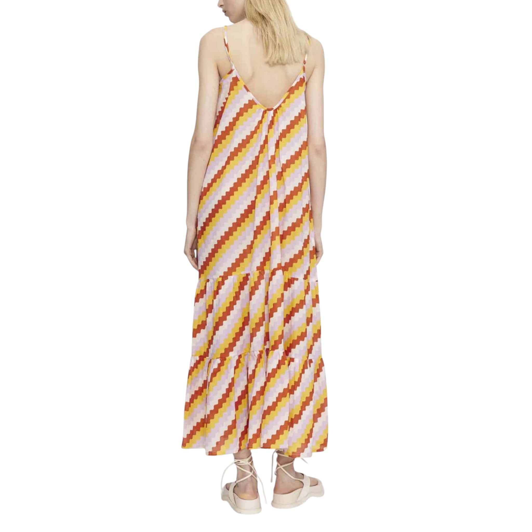 Compañia Fantastica Beach Zigzag Print Dress