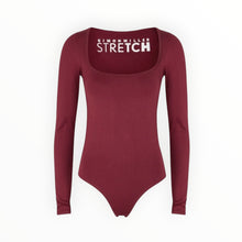 Simon Miller Rohe Stretch Nylon Bodysuit - Burgundy