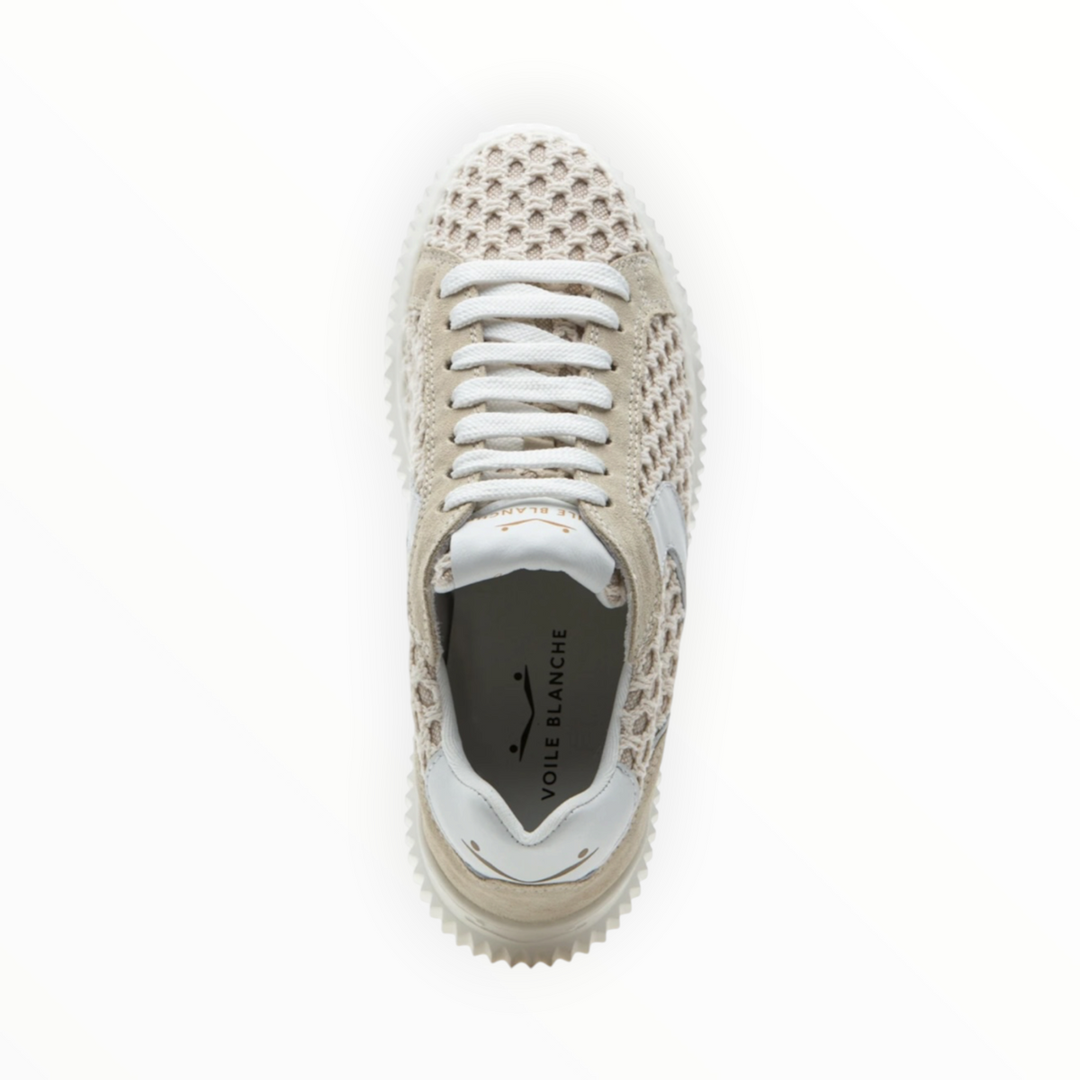 Voile Blanche Lipari Piped Sneaker - Cream/Off White