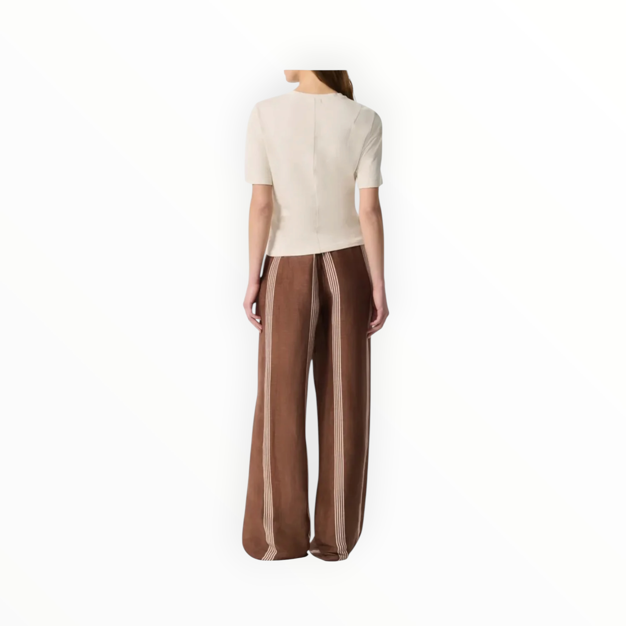 rag & bone Mica Draped Tee - Ivory