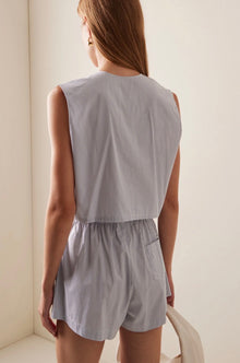 LESET Yoshi Cotton Vest - Seaside Stripe