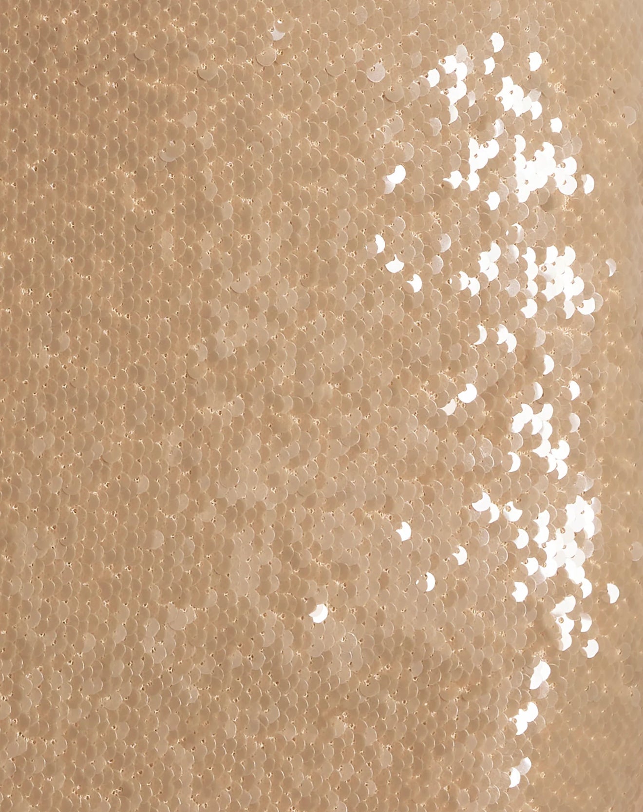 BCBGMAXAZRIA Sequin Cutout Halter Gown - Almond